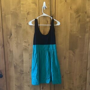 Express and Black and Green Sleeveless Dress